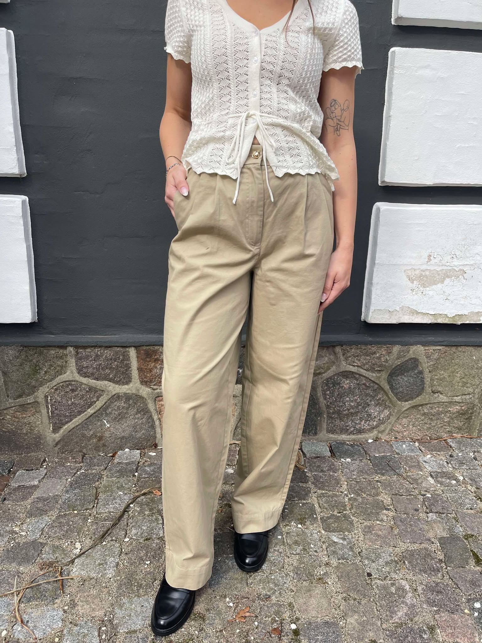 OBJMEILIN Tailored Trousers - Twill